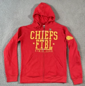 *NWT* KANSAS CITY CHIEFS Red/Gold NFL Official Full-Zip Hooded Jacket (XL) - Picture 1 of 5