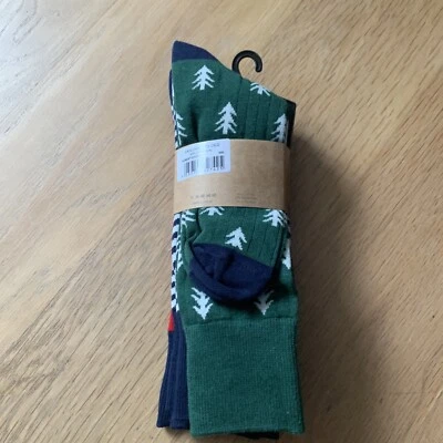 Hackett Mens Christmas Multicolour Socks 3 Pair /One Size - Image 1 of 4