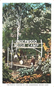 Falmouth Foreside ME Underwood Motor Camp Band, cartolina - Foto 1 di 2