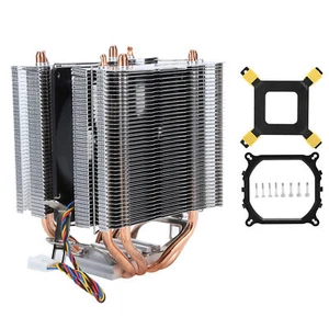 PC CPU Fan Cooler 4 Heat Pipe Backplane For LGA 2011 1366 1150 1151 1155 1156 - Afbeelding 1 van 12