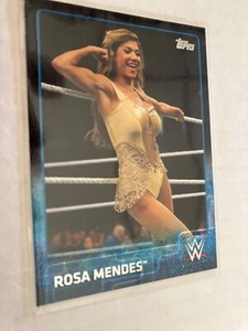 Rosa mendes sexy 2015 topps black parallel wrestling card see scan