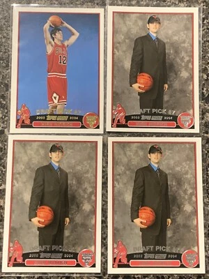 2003-04 Topps Kirk Hinrich Oro RC Variación y 3 Novatos - Lote de 4 Cartas Foto 1 de 2