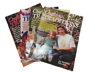 Crafting Traditions Vntg 97 Magazines,Lot Of 4,Mar-Aug&Nov/Dec, Full Sz Patterns - Picture 1 of 5