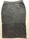Ladies Grey Cotton Label Lab Skirt - Sz 14