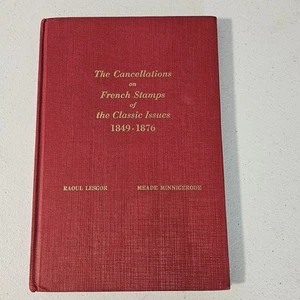 1948 Cancellations Of Classic French Stamps 1849-1876 Hardcover Illust. 1st 136p - Bild 1 von 12