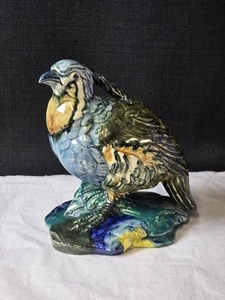 STANGL POTTERY #3458 MOUNTAIN QUAIL HAND PAINTED BIRD FIGURINE HTF EUC 1940S - Picture 1 of 14