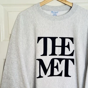 CHAMPION Metropolitan Museum of Art Crewneck Sweatshirt L Jumper The MET NYC - Picture 1 of 12