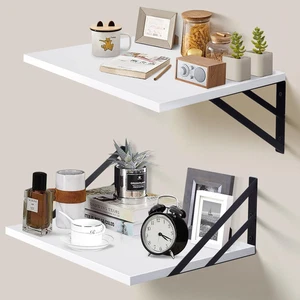 2 Pc Deep Floating Shelves ; 12 Inch Deep Wall Mounted Hanging Shelves for Livin - Picture 1 of 7