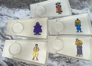 1970's, McDonald's ,Plastic Kids Meal Trays (Set of 5) Vintage - Picture 1 of 11