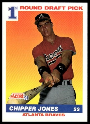 1991 Score Chipper Jones #671 🔥 Rookie Atlanta Braves - Image 1 of 2