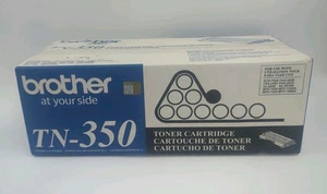 Genuine Brother TN-350 Toner Cartridge Black - New In Box - Picture 1 of 4