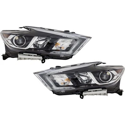 Headlight Set For 2016-2018 Nissan Maxima Halogen With Bulbs NI2503235 NI2502235 - Image 1 of 4