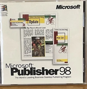 Microsoft Publisher 98 PC Software CD Version With Key - Picture 1 of 6