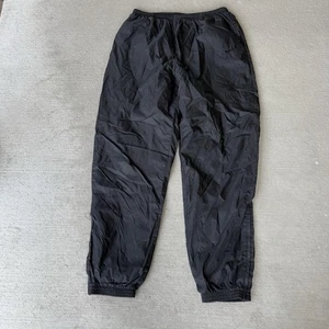 Nike Vintage Black Nylon Track Pants XL XG Elastic Waist Drawstring  - Picture 1 of 6