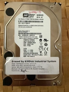 WD30EURS-63SPKY0 3TB 64MB Cache SATA 3.0Gb/s Internal Hard Drive, 3.5" - Picture 1 of 2
