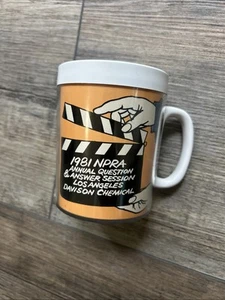 Vintage 1981 NPRA Los Angeles Ca Davison Chemical Q&A Thermo Serve Cup Coffee - Picture 1 of 7