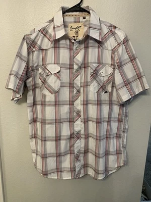 Camisa Coastal Hombre, Talla L, Frente a Presión, Manga Corta, Botón Perla, 2 Bolsillos, Logo Foto 1 de 4