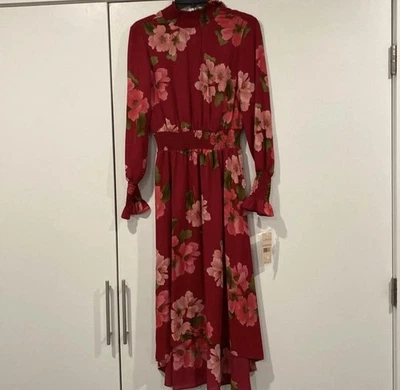 Vestido floral rosa Nanette Lepore novo com etiquetas - Imagem 1 de 3