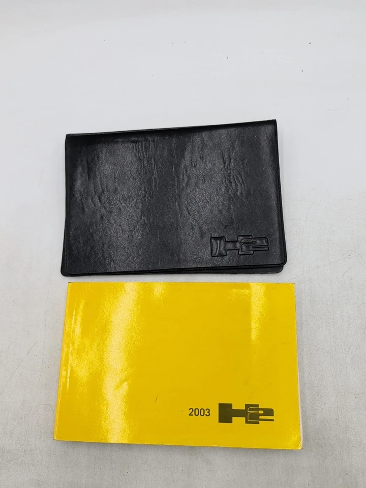 2003 HUMMER H2 OWNERS MANUAL SET HANDBOOK WITH CASE - Image 1 of 1