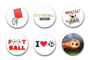 INSIGNIAS DE BOTÓN 25MM 1" PARA FUTBOL FÚTBOL - Imagen 1 de 1