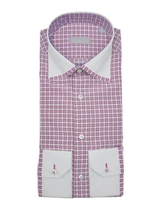 NEW STEFANO RICCI  Dress EAGLE 100% SILK Shirt LOGO Size 15.5 Us 39 Uk ( XS68) - Picture 1 of 2