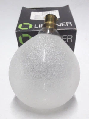 Lindner Bulb 60w B22 240v 2000h Globe Lamp Light G120 Crystal Natural Nos German - Image 1 of 4