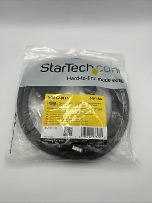 Startech MXT101HQ 6ft / 1.8m High Res. VGA Extension Cable HD15 M/F New - Image 1 of 2