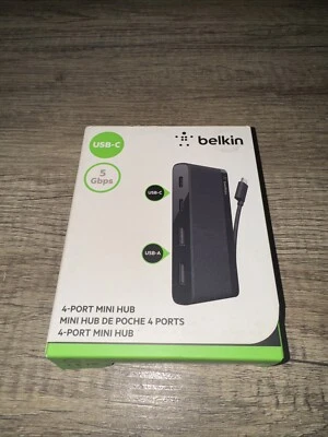 Belkin Usb-c 4-port Mini Hub [also Known As Usb Type-c] - Usb Type C - External - Image 1 of 3