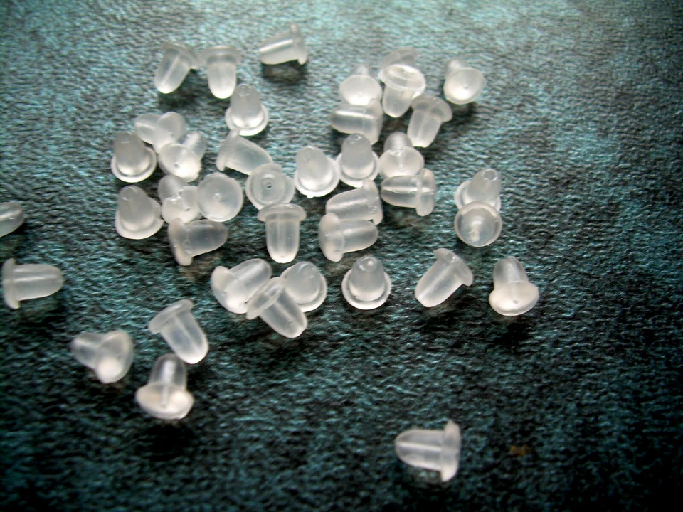 Repuesto de tapones de respaldo blando para tapones o gancho seguro 24 piezas Foto 1 de 4