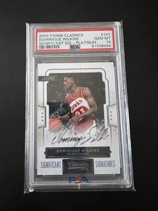 2009 Panini Classics Dominique Wilkins Significant Sig-Platinum 1/25 PSA 10 - Picture 1 of 2