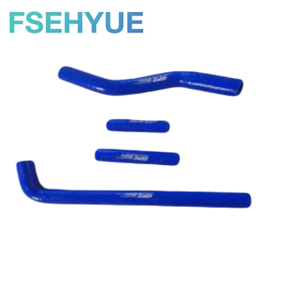 For 2001-2005 Yamaha YZ250F/2001-2006   2002 WR250F Blue Silicone Radiator Hose - Image 1 of 3