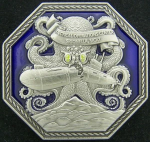 Tactical Operations Center Sigonella Sicily US Navy Challenge Coin - Picture 1 of 2