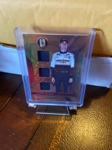 2023 CHRONICLES GOLD STANDARD RACING AUSTIN CINDRIC TRIPLE SWATCH PATCH CARD - Picture 1 of 2