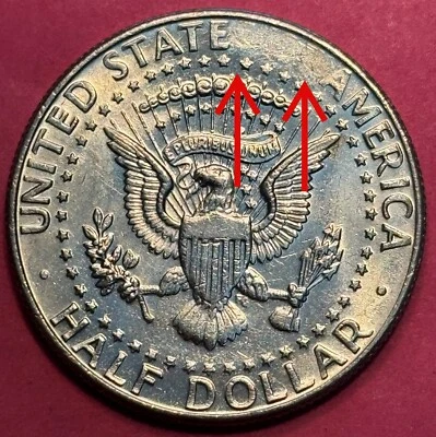 1989-D Strike Through Grease Error Kennedy Half Dollar (1226) - Image 1 of 4