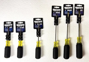 NEW 6 PC VULCAN Rubber Grip Slotted Screwdriver Set Assorted Size ~ Free Ship. - Picture 1 of 8