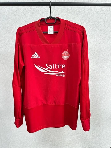 Aberdeen 2017-2018 Home Football Jersey Adidas Shirt Long Sleeve size M Cover
