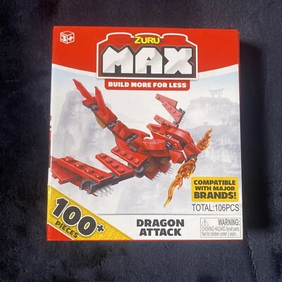 Zuru Max Build More Dragon Attack 100 plus Pieces NEW Sealed Compatible - Image 1 of 4