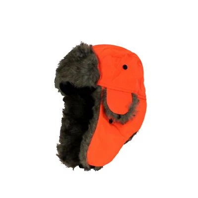 Iconikal One Size Fits Most Trapper Winter Hat, Hunter Blaze Orange - Image 1 of 4
