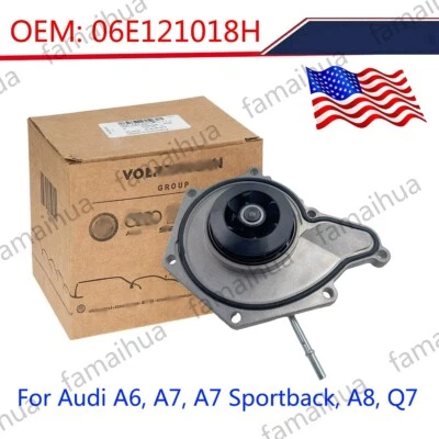 Bomba de agua del motor OEM 06E121018H para Audi A6, A7, A8, Q7 2016 2017 2018 2019 nueva Foto 1 de 4