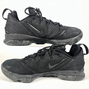 Nike Lebron XIV Low Mens 12 US / 46 Black Basketball Sneakers Shoes - Picture 1 of 14