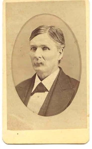 1860 Original Grabado C D V, Caballero por Lenzi, Pennsylvania Fotógrafo - Imagen 1 de 1
