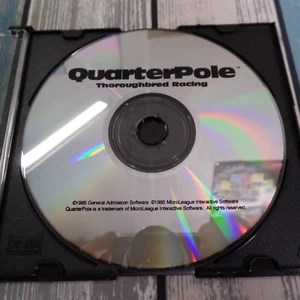 Quarter Pole Real Throughbred Racing PC CD ROM IBM DOS Vintage DISC ONLY1 - Picture 1 of 6