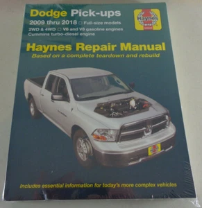 Manual de Reparaciones Dodge RAM 1500 2500 3500 Pick Hasta 2 / 4WD , - Imagen 1 de 1