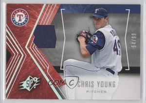 2005 Upper Deck SP Collection SPx Silver Materials /99 Chris Young #58
