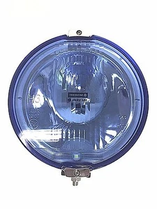 Blau chrom rund Fernscheinwerfer mit 12V LED Ring Positionslicht Zusatzscheinwer - Bild 1 von 5