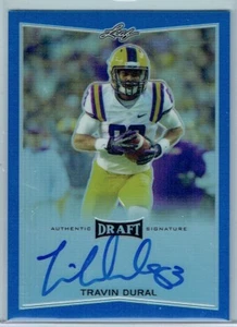 2017 LEAF METAL DRAFT '16 METAL PRISMATIC BLUE #BATD2 TRAVIN DURAL #50/50 - Picture 1 of 1