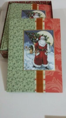 Carlton Cards Vintage Scrapbook style Christmas Cards lot of 12 - Image 1 of 4