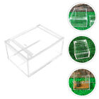  Clear Container Raising Reptile Feeding Box Pet Fencing Playpen for Pets Beetle