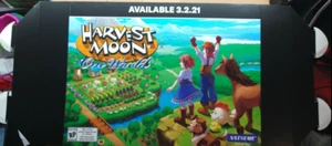 Póster Harvest Moon One World Gamestop Pantalla Promocional Utilería Raro Buy2 Get1 - Imagen 1 de 3