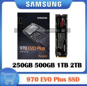 SSD Samsung 970 EVO Plus 2TB 1TB 500GB 250GB PCIe M2 2280 NVMe 3500MB/s NVMe lot - Picture 1 of 16